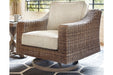 Beachcroft Beige Swivel Lounge Chair - P791-821 - Gate Furniture