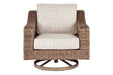 Beachcroft Beige Swivel Lounge Chair - P791-821 - Gate Furniture