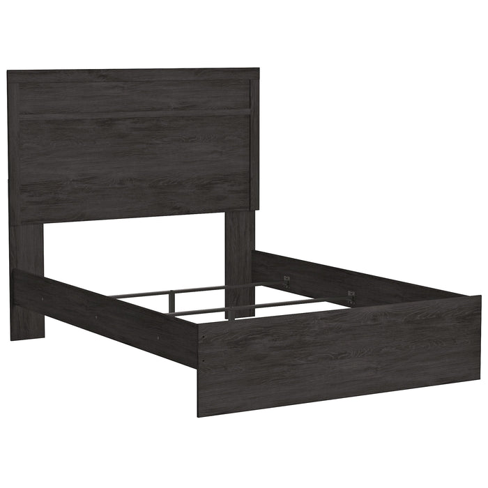 Belachime Black Full Panel Bed - Gate Furniture