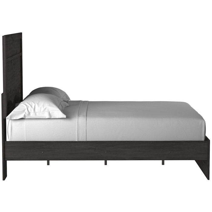 Belachime Black Full Panel Bed - Gate Furniture