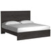 Belachime Black King Panel Bed - Gate Furniture