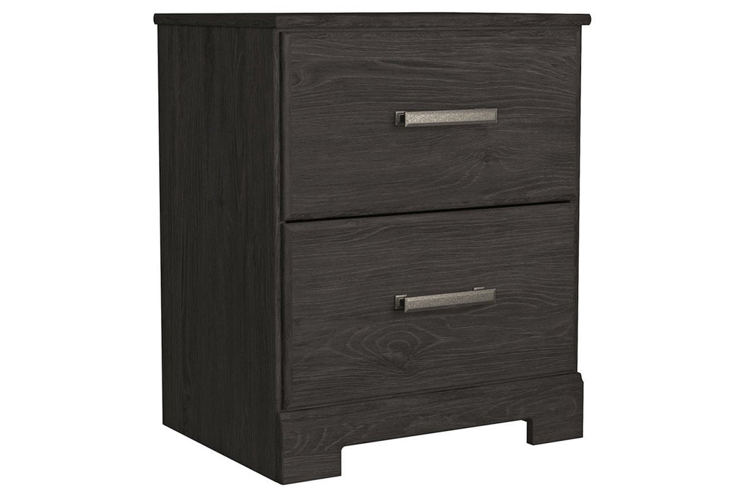 Belachime Black Nightstand - B2589-92 - Gate Furniture