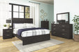 Belachime Black Panel Bedroom Set - Gate Furniture