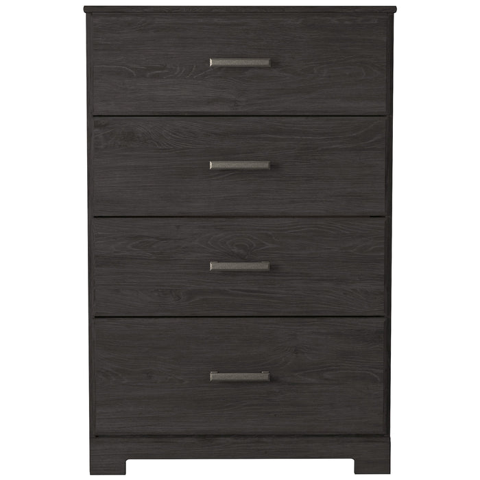 Belachime Black Panel Bedroom Set - Gate Furniture