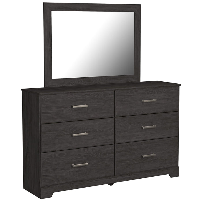 Belachime Black Panel Bedroom Set - Gate Furniture