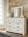 Bellaby Whitewash Bedroom Mirror - B331-36 - Gate Furniture