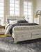 Bellaby Whitewash Queen Storage Platform Bed - Gate Furniture