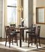 Bennox Brown Counter Height Dining Table and Bar Stools (Set of 5) - D384-223 - Gate Furniture