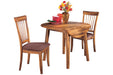 Berringer Rustic Brown Dining Drop Leaf Table - D199-15 - Gate Furniture