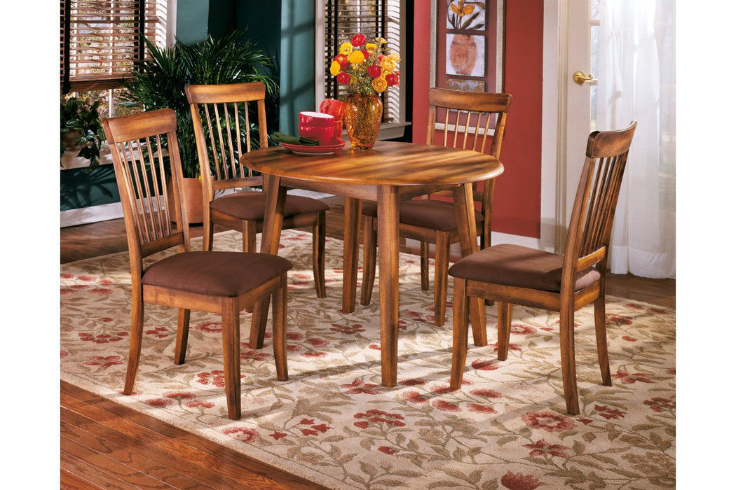 Berringer Rustic Brown Dining Drop Leaf Table - D199-15 - Gate Furniture