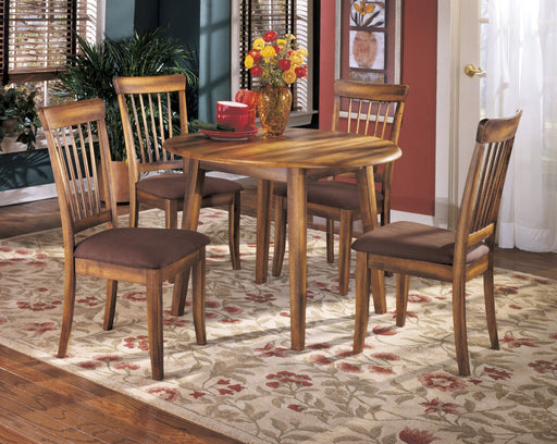 Berringer Rustic Brown Drop Leaf Dinette Set - Gate Furniture