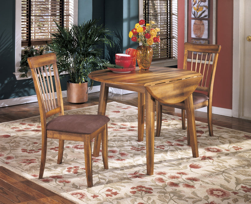 Berringer Rustic Brown Drop Leaf Dinette Set - Gate Furniture