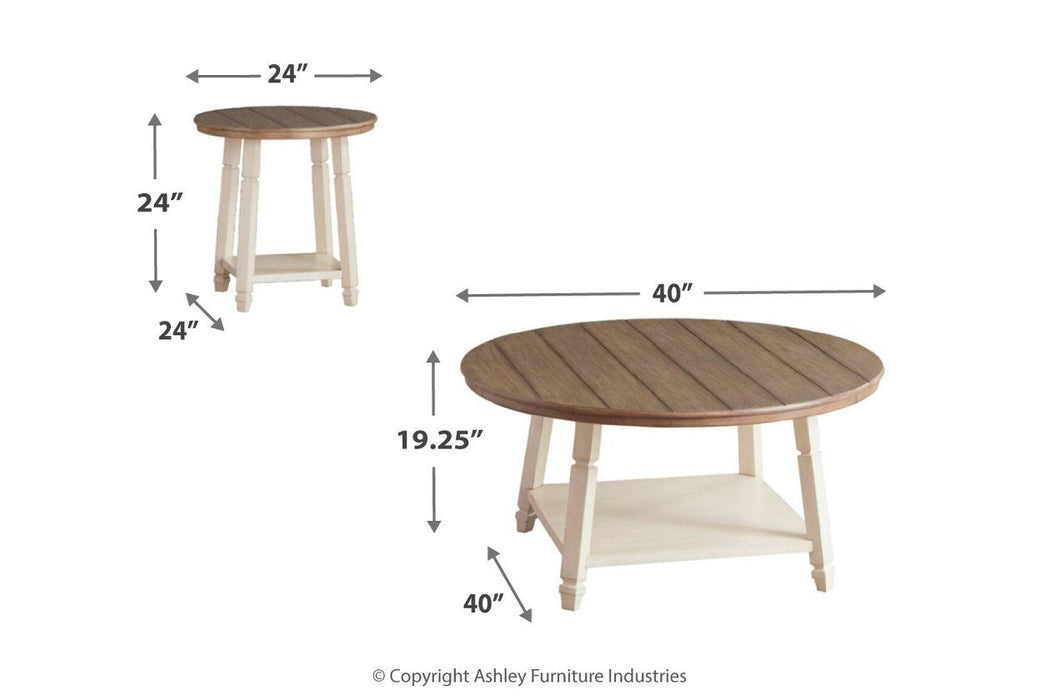 Bolanbrook Two-tone Table (Set of 3) - T377-13 - Gate Furniture