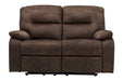 Bolzano Coffee Reclining Loveseat - 9380286 - Gate Furniture