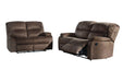 Bolzano Coffee Reclining Loveseat - 9380286 - Gate Furniture