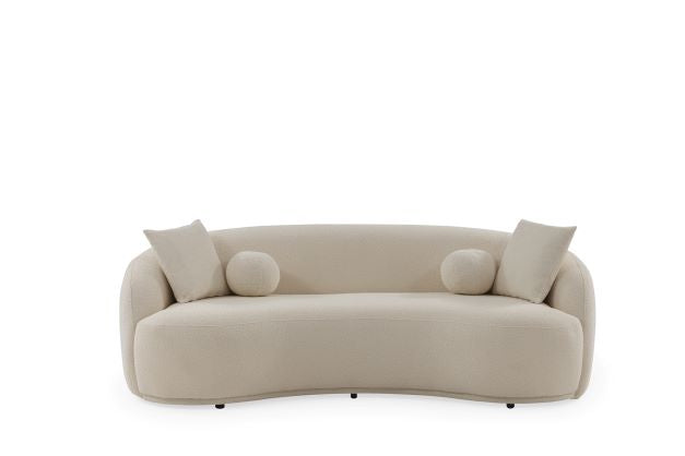 Bonita Ivory Boucle Sofa & Loveseat - Gate Furniture