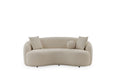 Bonita Ivory Boucle Sofa & Loveseat - Gate Furniture