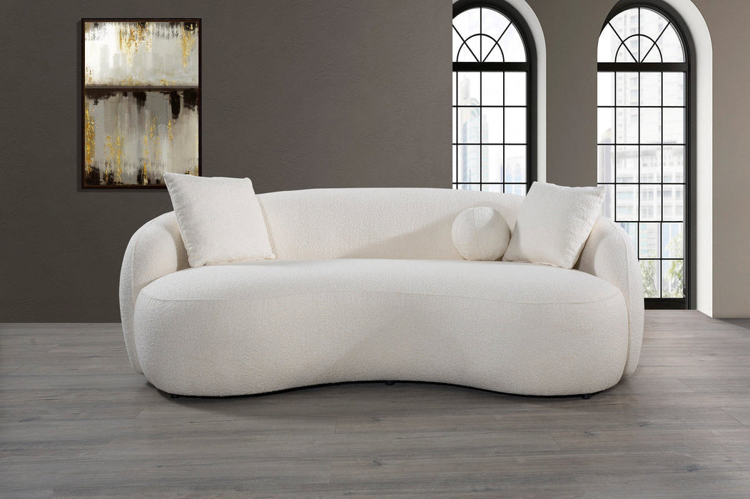 Bonita Ivory Boucle Sofa & Loveseat - BONITAIVORY-SL - Gate Furniture