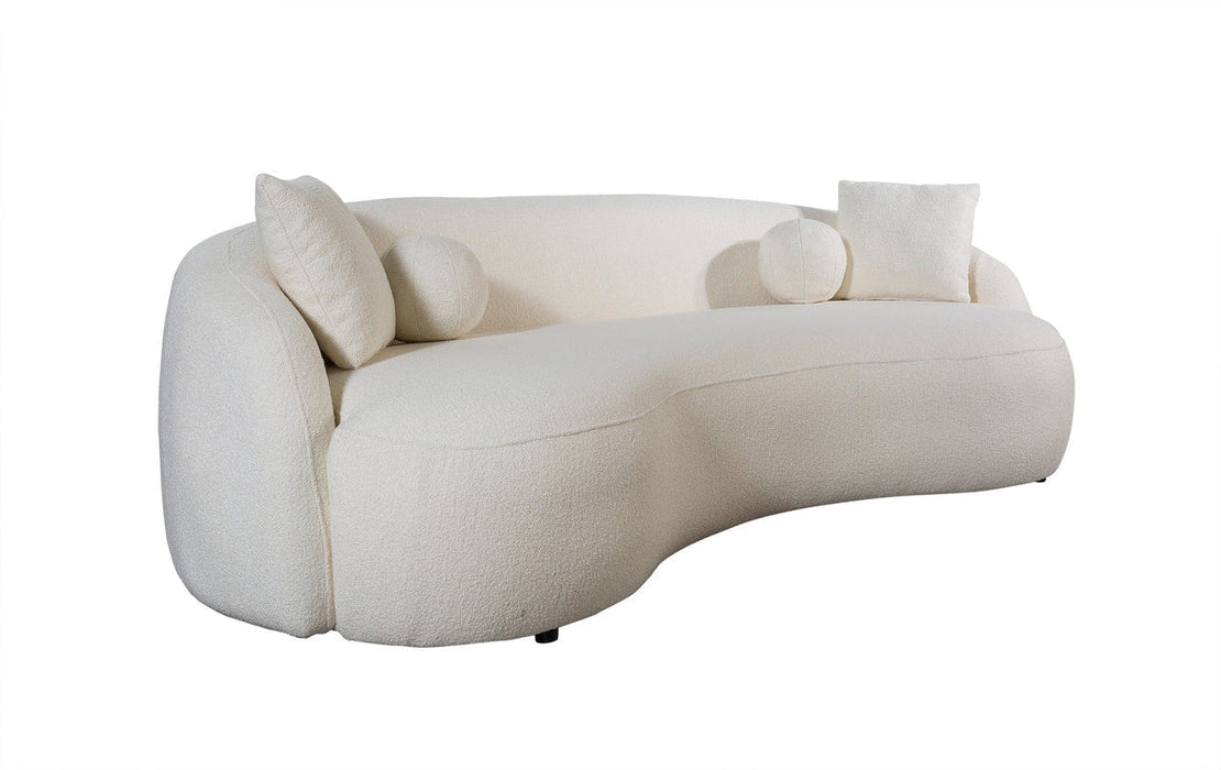 Bonita Ivory Boucle Sofa & Loveseat - BONITAIVORY-SL - Gate Furniture