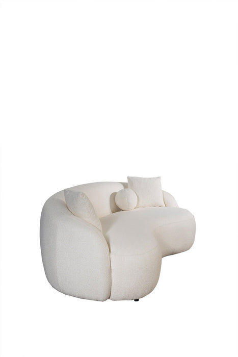 Bonita Ivory Boucle Sofa & Loveseat - BONITAIVORY-SL - Gate Furniture