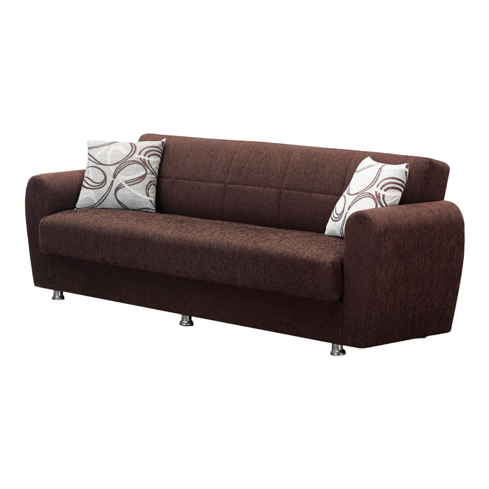 Boston Convertible Brown Sleeper Living Room Set