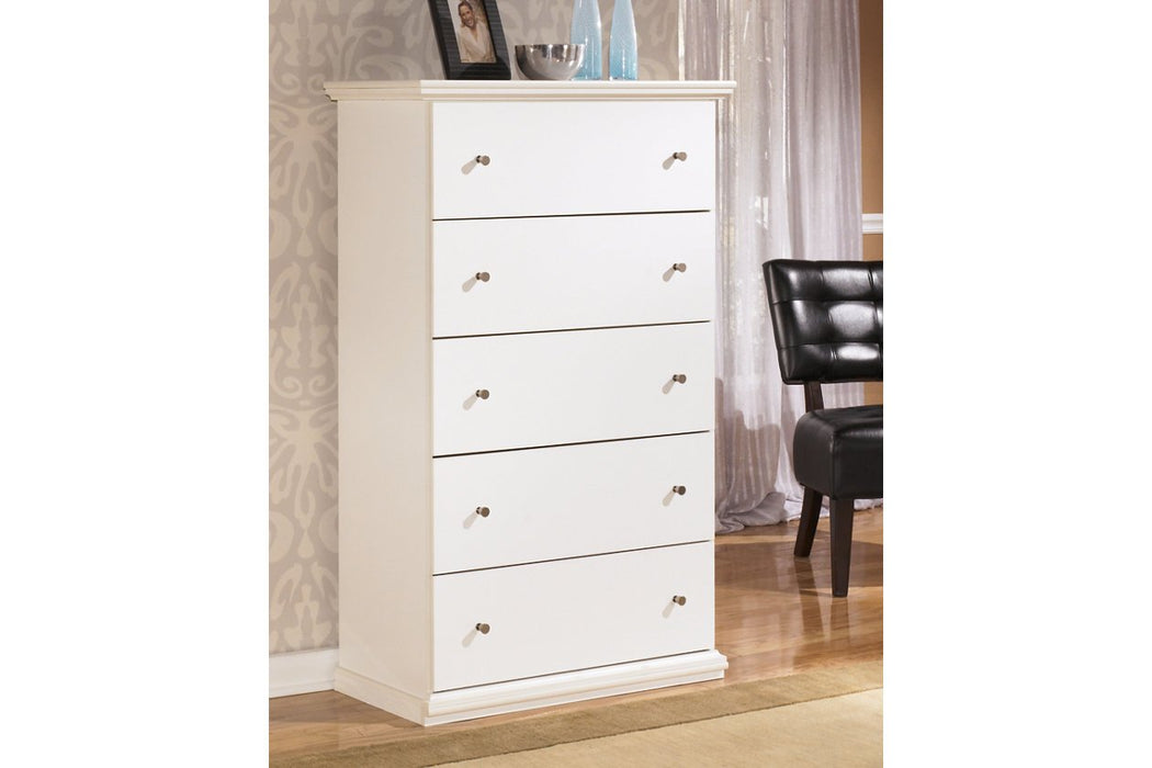 Bostwick Shoals White Chest of Drawers - B139-46 - Gate Furniture