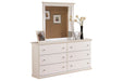 Bostwick Shoals White Dresser - B139-31 - Gate Furniture