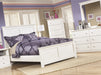 Bostwick Shoals White Full Panel Bed - Gate Furniture