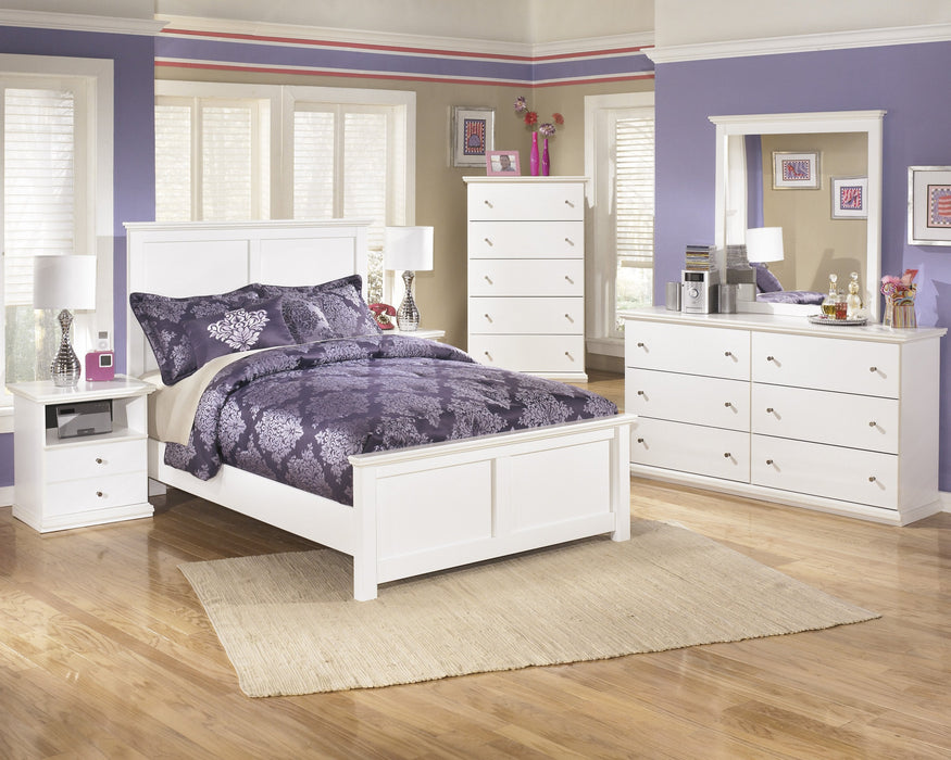 Bostwick Shoals White Full Panel Bed - Gate Furniture