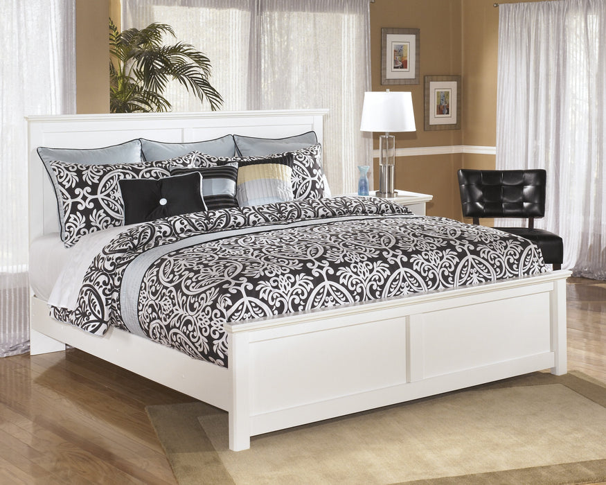 Bostwick Shoals White King Panel Bed - Gate Furniture