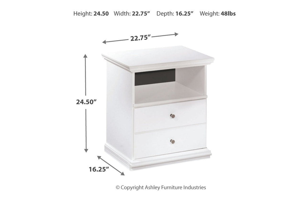 Bostwick Shoals White Nightstand - B139-91 - Gate Furniture