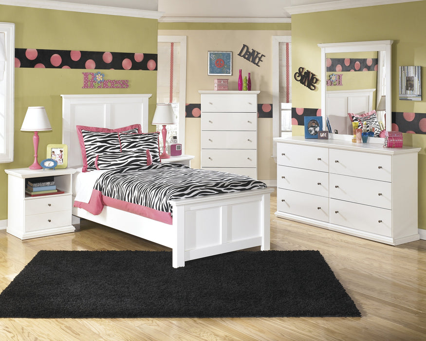 Bostwick Shoals White Twin Panel Bed - Gate Furniture