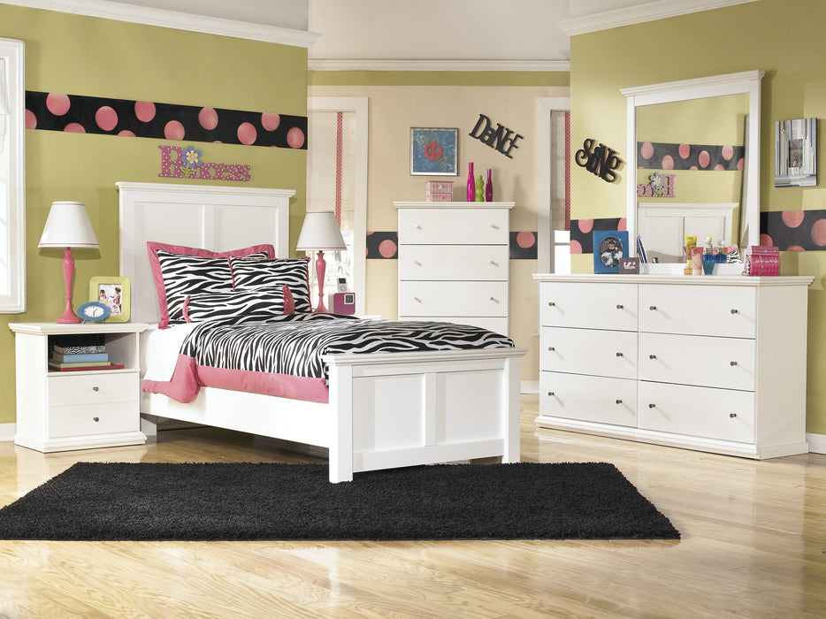 Bostwick Shoals White Youth Panel Bedroom Set - Gate Furniture