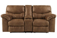 Boxberg Bark Reclining Loveseat with Console - 3380294 - Gate Furniture