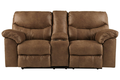 Boxberg Bark Reclining Loveseat with Console - 3380294 - Gate Furniture