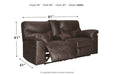 Boxberg Teak Reclining Loveseat with Console - 3380394 - Gate Furniture