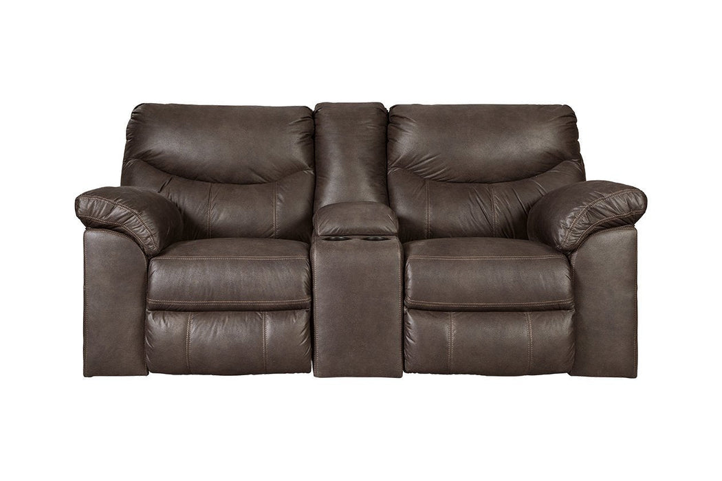 Boxberg Teak Reclining Loveseat with Console - 3380394 - Gate Furniture