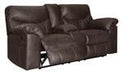 Boxberg Teak Reclining Loveseat with Console - 3380394 - Gate Furniture