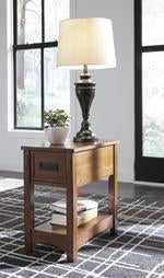 Breegin Brown Chairside End Table - T007-319 - Gate Furniture