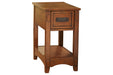 Breegin Brown Chairside End Table - T007-319 - Gate Furniture