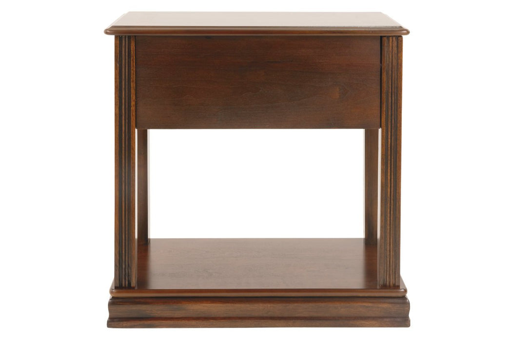 Breegin Brown Chairside End Table - T007-527 - Gate Furniture