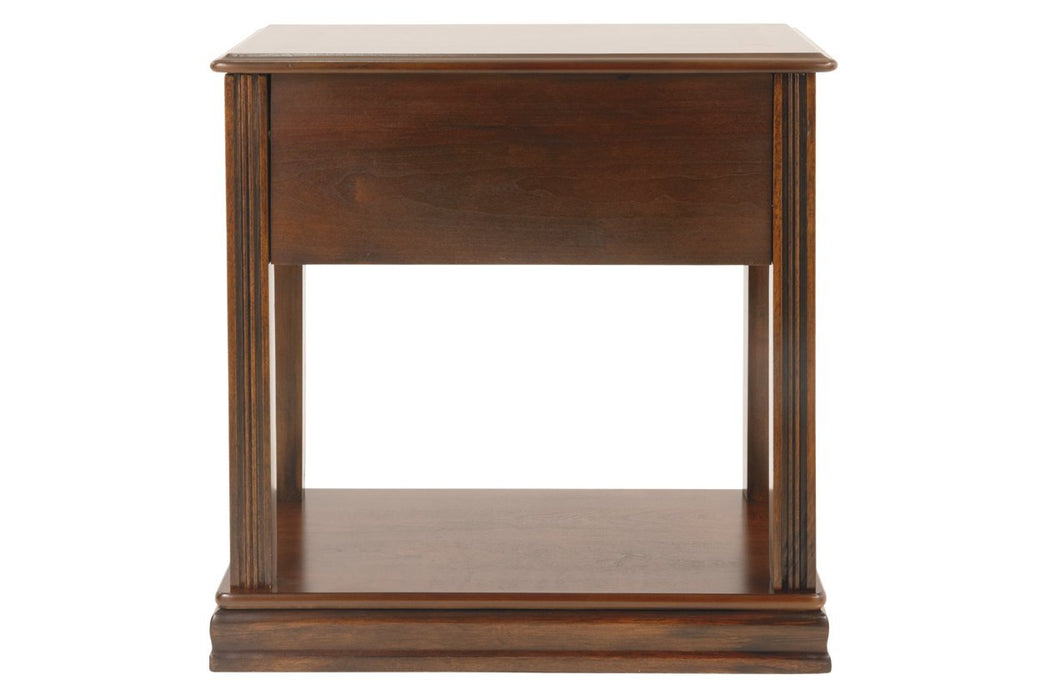 Breegin Brown Chairside End Table - T007-527 - Gate Furniture