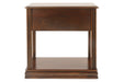 Breegin Brown Chairside End Table - T007-527 - Gate Furniture