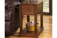 Breegin Brown Chairside End Table - T007-527 - Gate Furniture