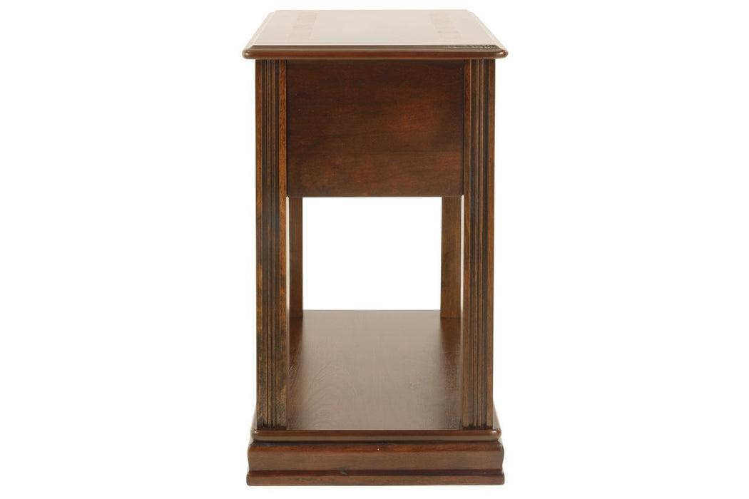 Breegin Brown Chairside End Table - T007-527 - Gate Furniture