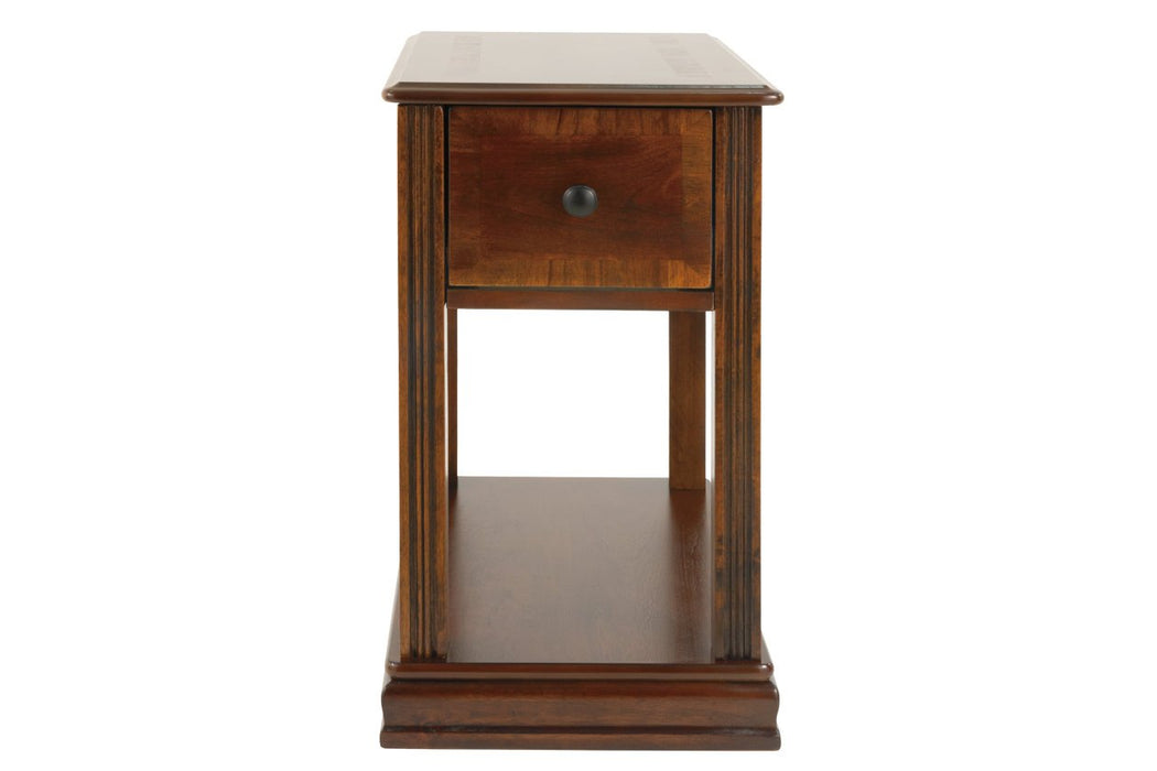 Breegin Brown Chairside End Table - T007-527 - Gate Furniture