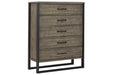 Brennagan Gray Chest of Drawers - B774-46 - Gate Furniture