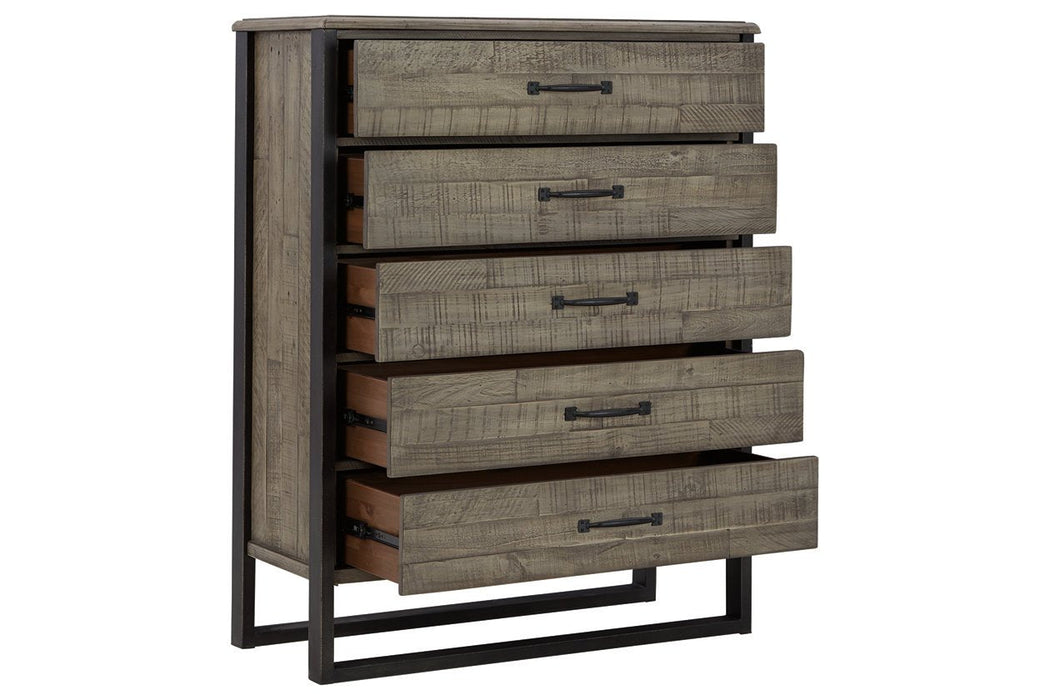 Brennagan Gray Chest of Drawers - B774-46 - Gate Furniture