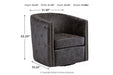 Brentlow Distressed Black Accent Chair - A3000202 - Gate Furniture