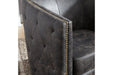 Brentlow Distressed Black Accent Chair - A3000202 - Gate Furniture